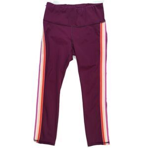 Athleta Womens Purple Contender Leggings Cropped